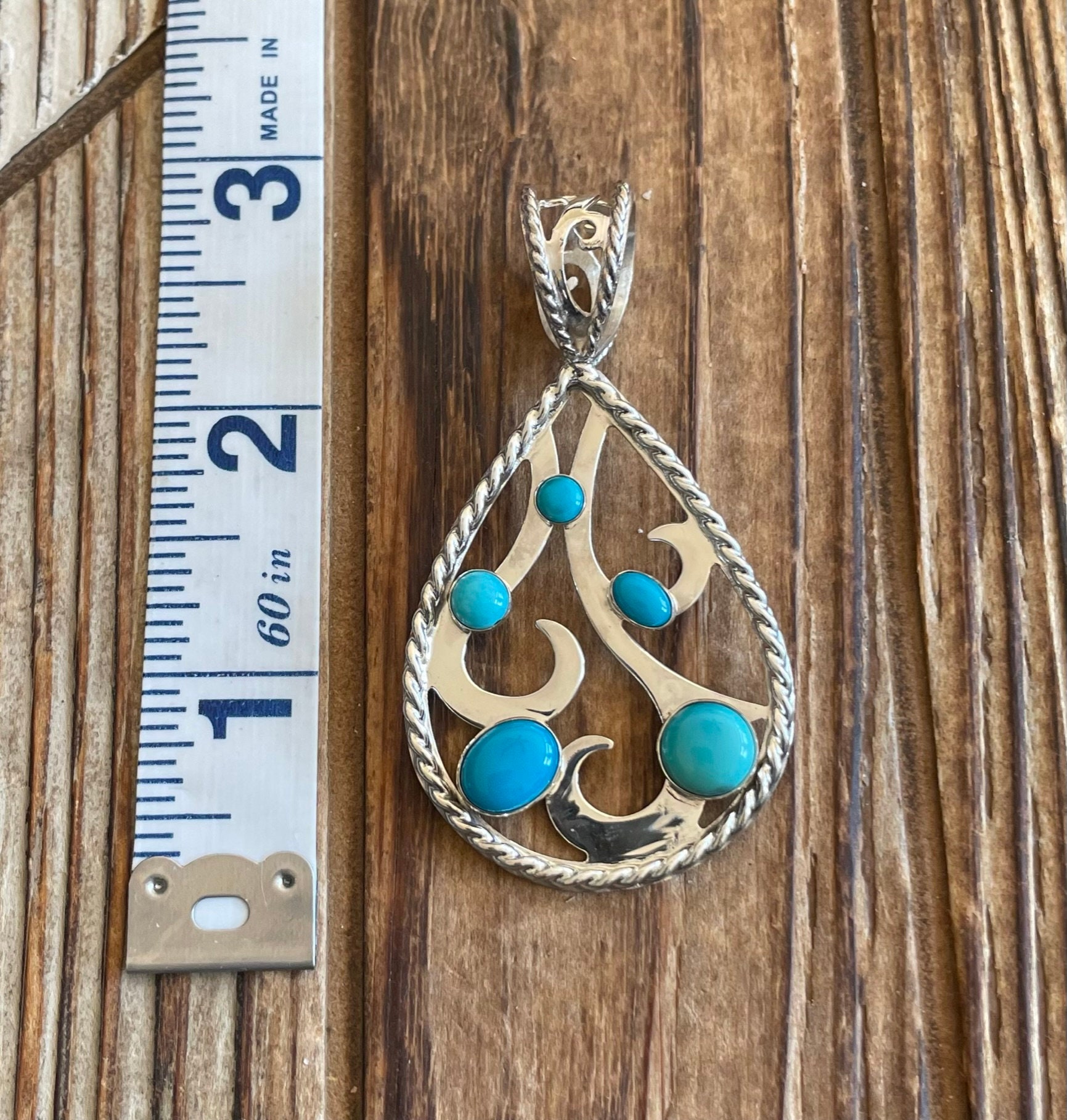 JAY KING Sleeping Beauty Turquoise Statement Sterling Silver Pendant ...