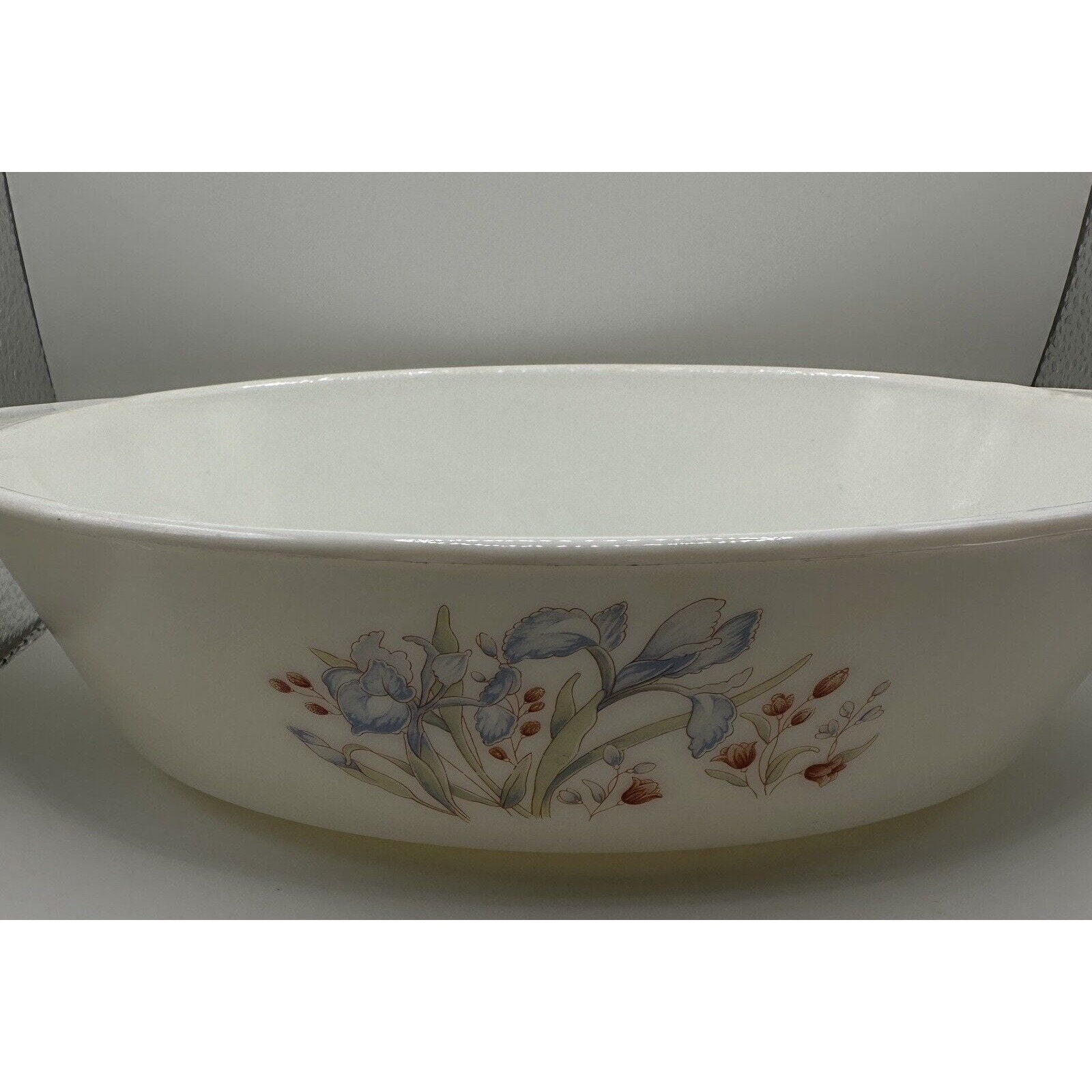 Vintage Pyrex Blue Iris Oval Casserole Baking Dish 11x7 - Etsy