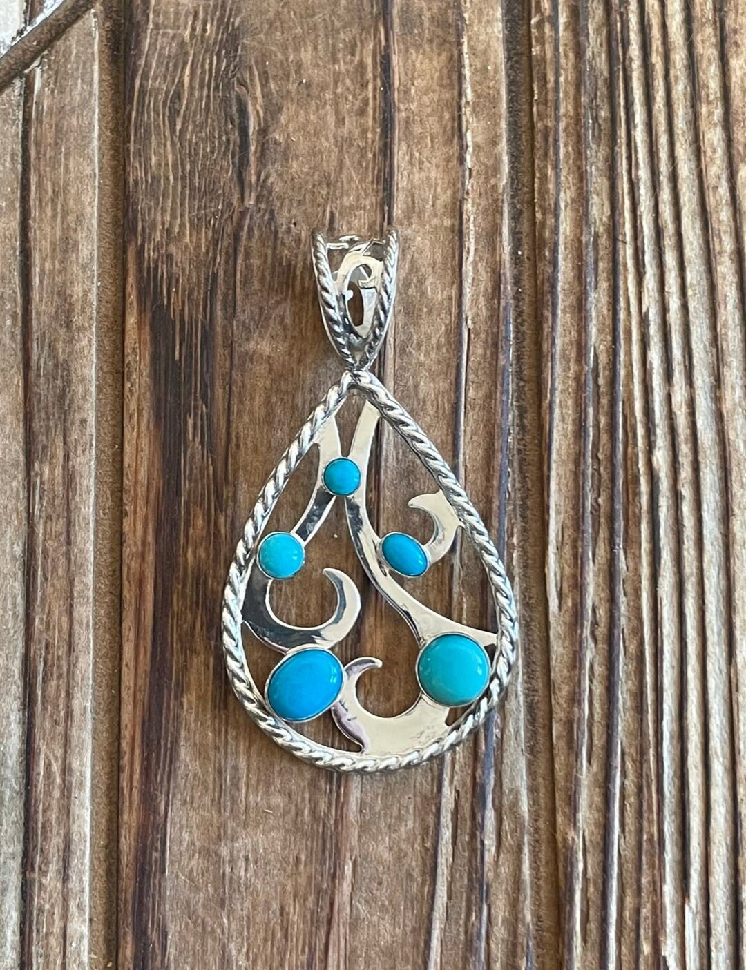JAY KING Sleeping Beauty Turquoise Statement Sterling Silver Pendant ...