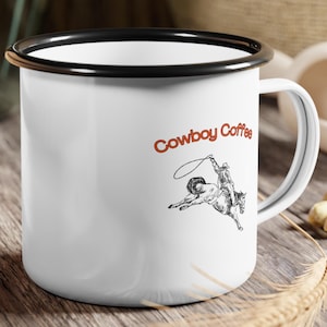 Cowboy Mug, Cowboy Camping Mug, Cowboy Camping Coffee Mug, Gift for Cowboy, Camping Coffee Mug, Fun Coffee Mug, Cowboy Gift, Camping Gift image 1