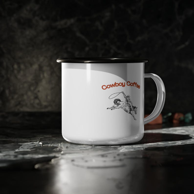 Cowboy Mug, Cowboy Camping Mug, Cowboy Camping Coffee Mug, Gift for Cowboy, Camping Coffee Mug, Fun Coffee Mug, Cowboy Gift, Camping Gift image 2