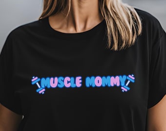 New Mom Shirt Gift for Muscle Mommy Tshirt | Retro Mom Shirt | Gift for Mom | Lifting Shirt | Strong Mom Shirt | Pullover Mothers Gift