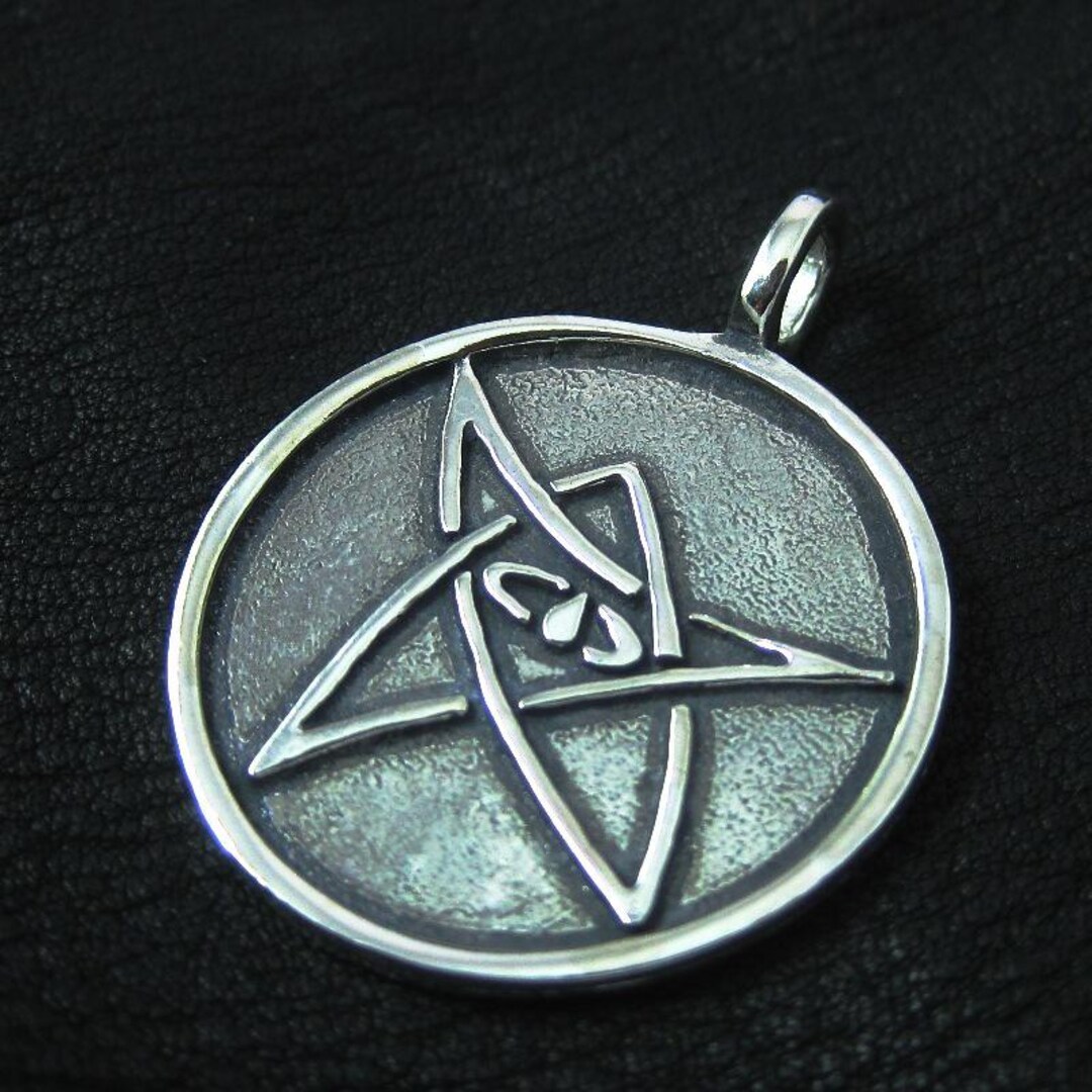 925 Silver Elder Sign Pendant. H.P. Lovectaft Cthulhu Mythos Amulet ...
