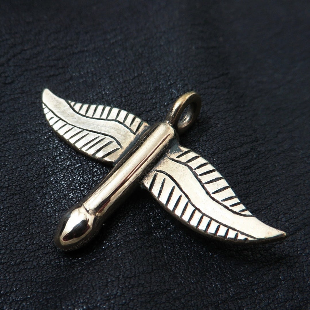 Solid Bronze Winged Phallus Amulet. Fascinus. Ancient Rome Jewelry ...