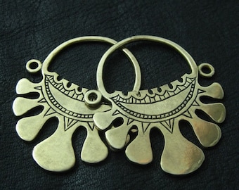 Anillos de templo de bronce macizo de Kievan Rus. Joyería eslava Recreación medieval