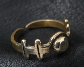 Solid Bronze Ancient Roman Finger Antique Rome Historical