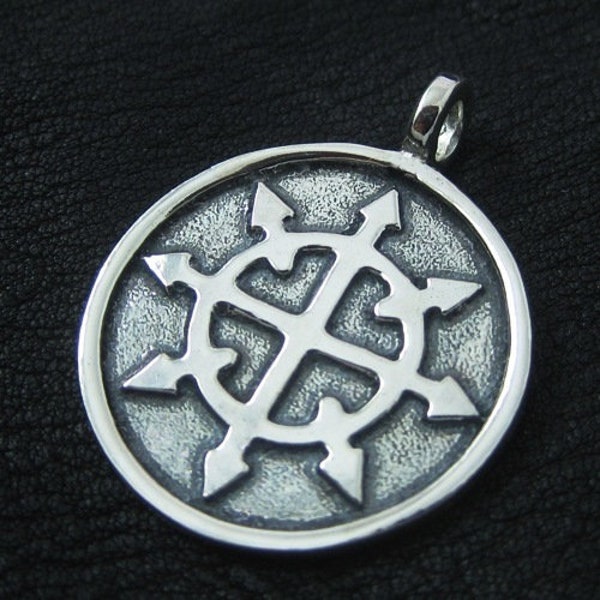 925 Silver Chaos Star Pendant. Chaosphere Amulet