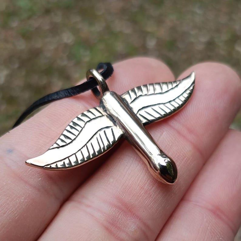 Solid Bronze Winged Phallus Amulet. Fascinus. Ancient Rome Jewelry ...