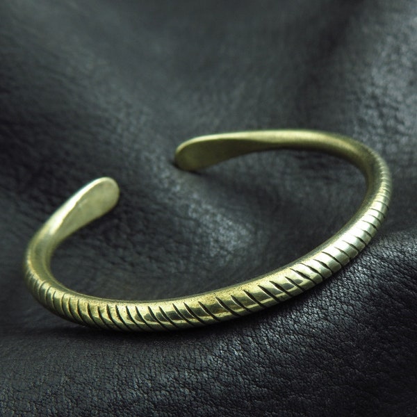 Solid Bronze Bracelet from Ancient Rome. Antique Jewelry. Roman Empire Reenactment.