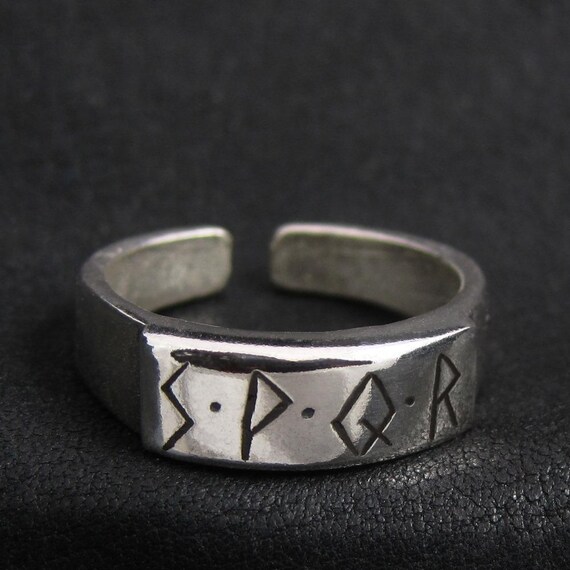 Bague SPQR en argent 925 de la Rome Reconstitution