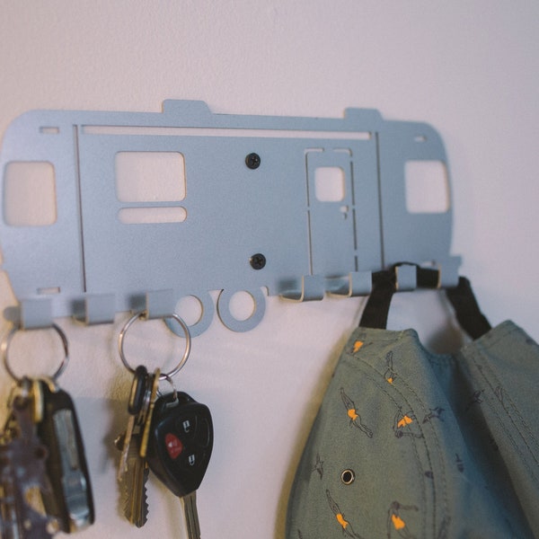 Airstream key rack retro airstream key holder gifts for him her gifts for campers metal key hook for wall airstream gifts airstream hooks