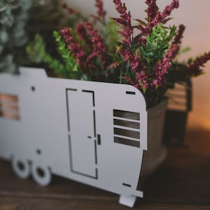 Aero Boles travel trailer camper flower planter gifts for him gifts for campers vintage aero boles retro camper plant holder indoor planter
