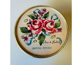 Fleur de Ballet Vintage Dusting Powder RARE 8oz Floral Unopened Old Stock 4”