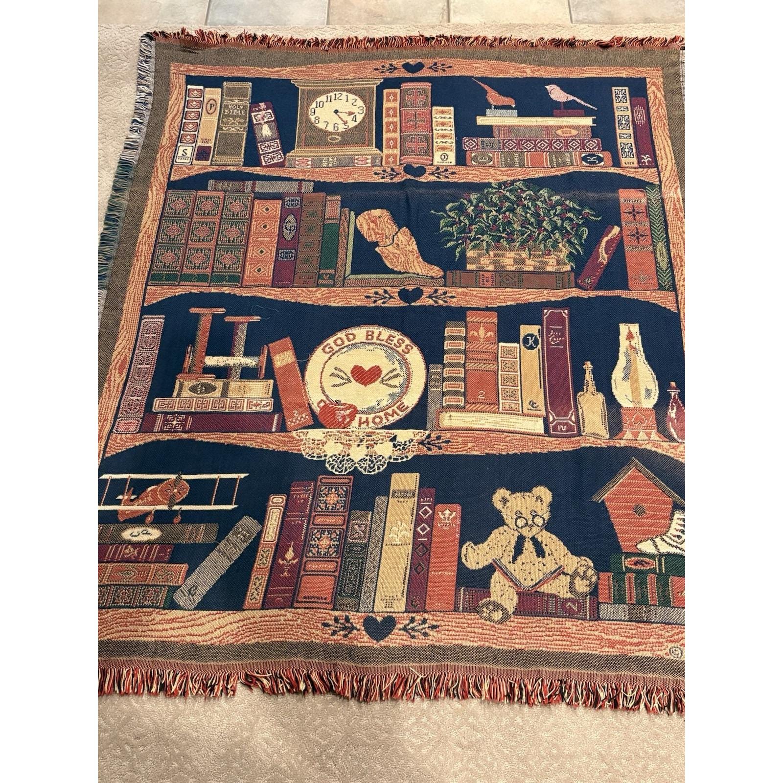 【90s】USA Goodwin Weavers タペストリー　ヴィンテージラグ Goodwin Weavers Throw - Etsy Canada