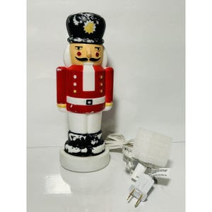 Vintage Empire Blow Mold 1995 Nutcracker Tabletop With Light 10”