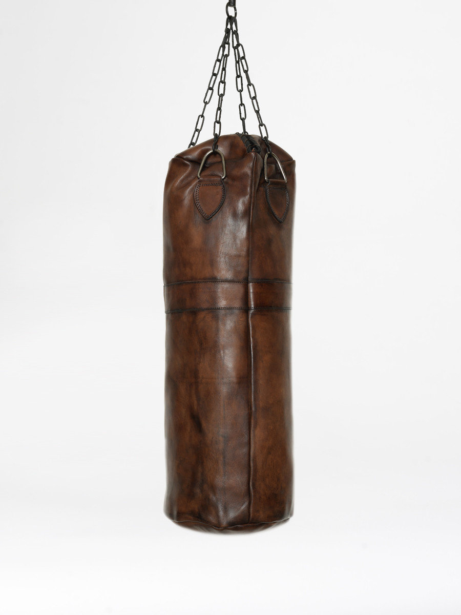 Vintage Leather Punching Bag Handmade Boxing Bag Muaythai - Etsy