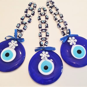 Evil Eye Wall Ornament | Evil Eye Protection | Evil Eye Flower Ornament | Evil Eye Hanging Decor