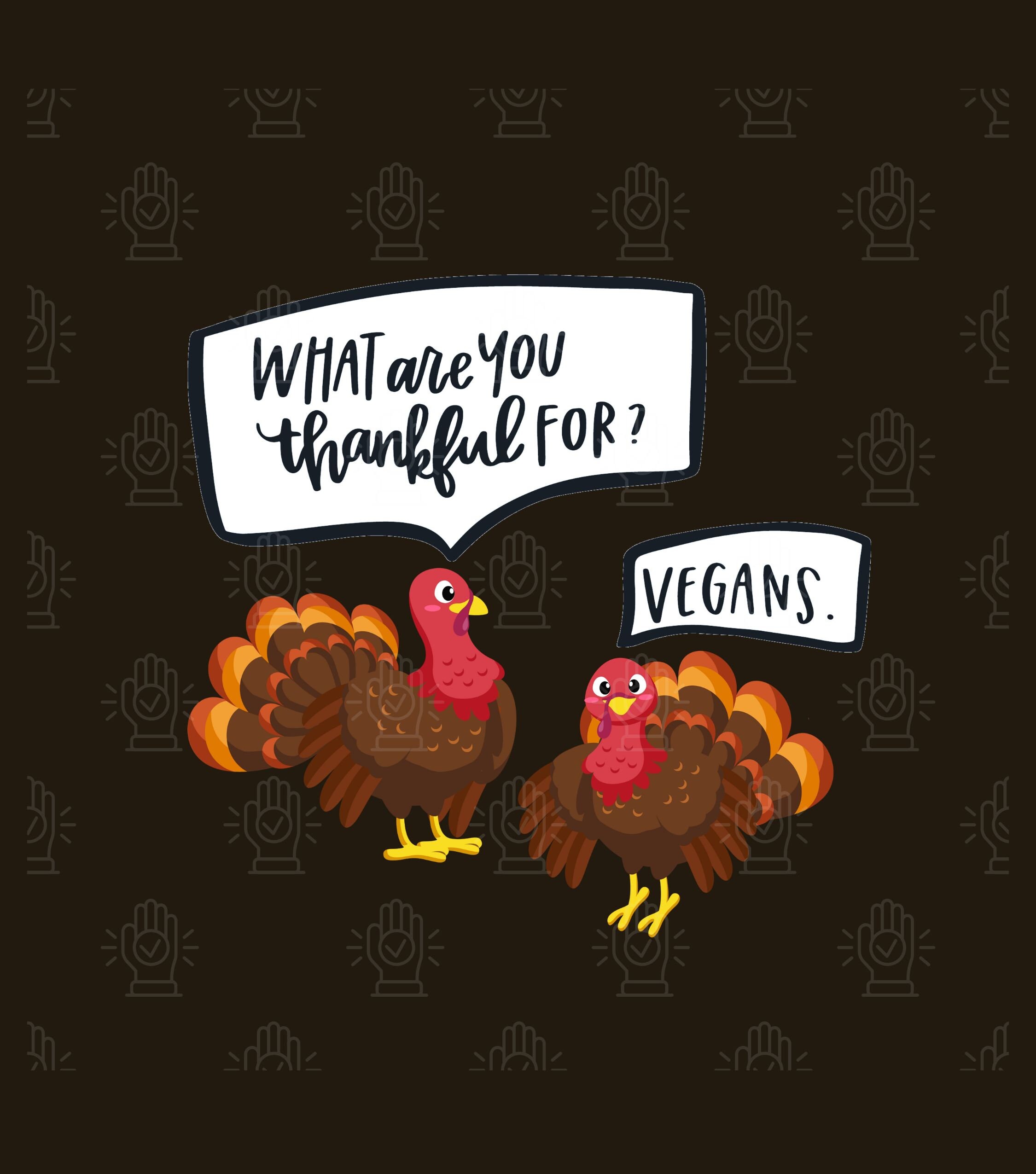 Animated Happy Vegan Friendsgiving Vegan Thanksgiving Ireland