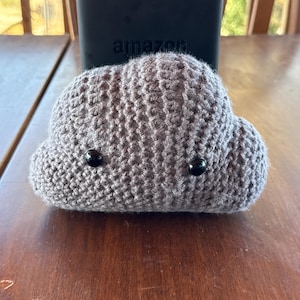 Grumpy Cloud Kindle Pillow amigurumi Reading book stand tablet pillow holder crochet Book pillow Sleeve Crochet