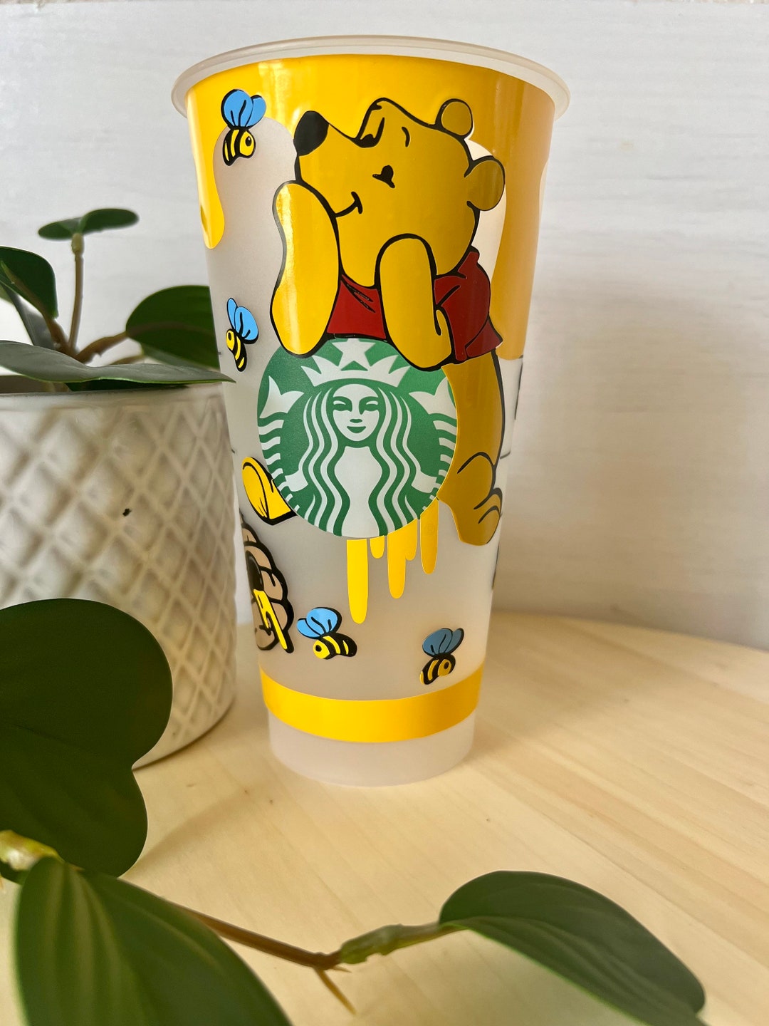 Starbucks Honey Bear Cup Pooh Starbucks Venti Cup Starbucks Etsy