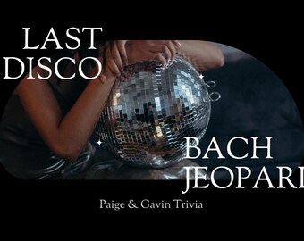 Last Disco Bachelorette Party Jeopardy Game: Canva Template (Digital Download)