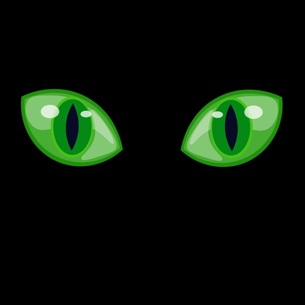 Green Cat Eyes PNG