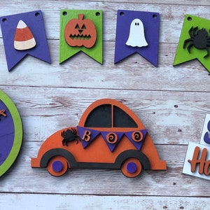 Halloween tiered tray set