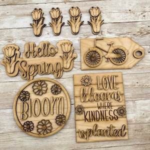 Spring Tiered Tray Set DIY