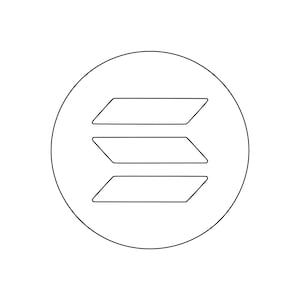 May include: A black and white line drawing of three overlapping rectangles inside a circle. The rectangles are arranged in a zig-zag pattern.
