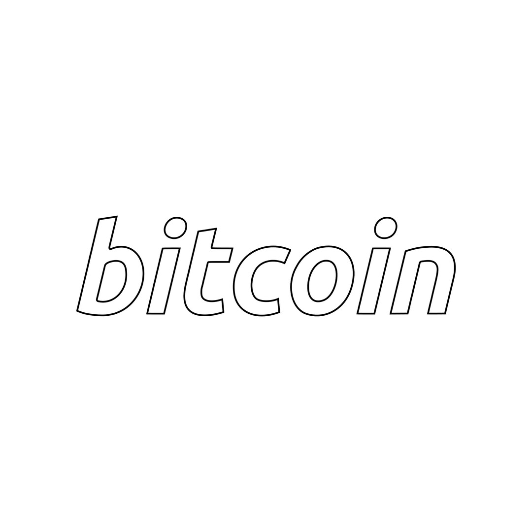 Bitcoin Text Svg - Etsy