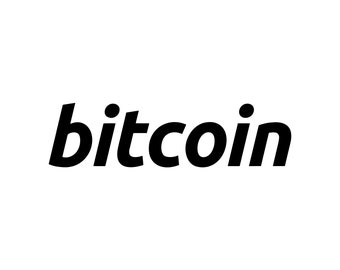 Bitcoin Text Fill svg