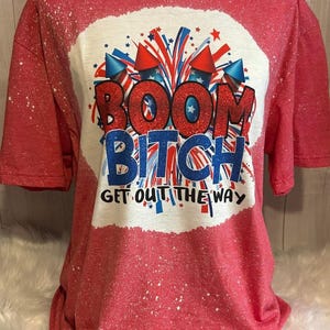Patriotic bleached tee