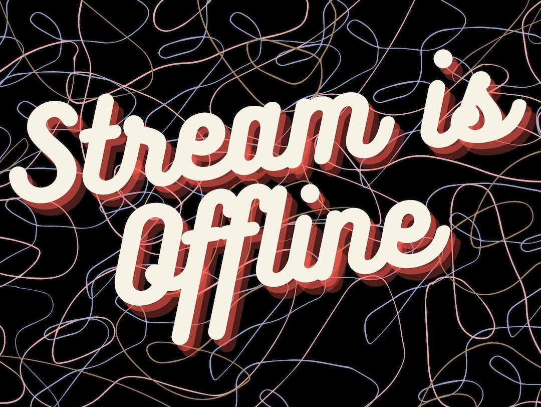Bright Line Art Stream Overlay & Waiting Screens Twitch - Etsy