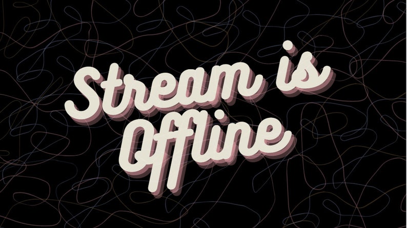 Line Art Stream Overlay & Waiting Screens Twitch Youtube - Etsy