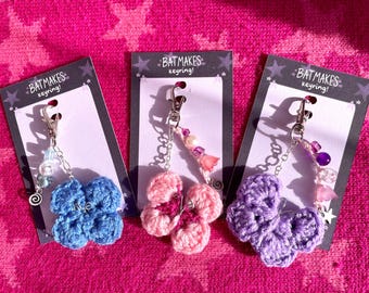 Whimsical Crochet Butterfly Keyring / Bag Charm