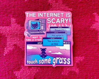 Scary Internet Waterproof Vinyl Sticker