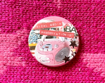 Physical Media Preservationist 32mm Button Badge