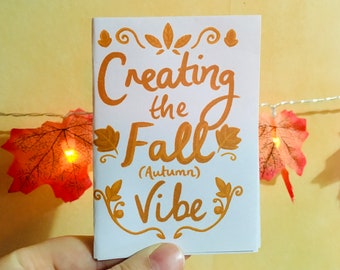 Creating The Fall Vibe ~ Autumn Mini Zine