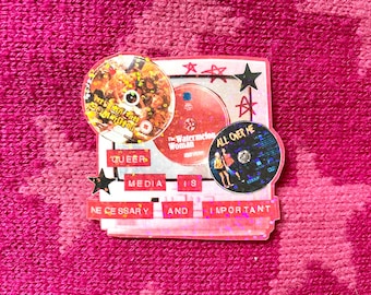 Queer Media is Important Waterproof Vinyl Sticker