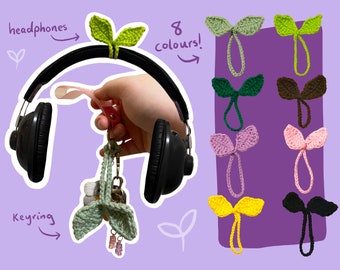 Crochet Headphone Sprout - 8 Colours To Choose From!!