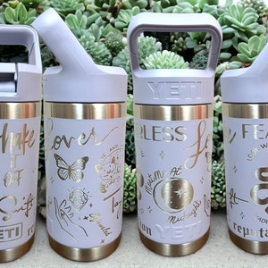 Laser Engraved Authentic Yeti 12oz Kids Bottle - Giraffe - ImpressMeGifts