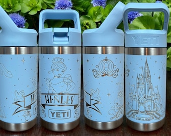 Princess Castle Theme Kids 12 oz Yeti Jr Engraved Tumbler Personalized