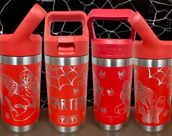 Spider Kid Theme Kids 12 oz Yeti Jr Engraved Tumbler Personalized