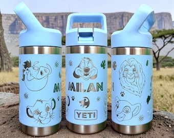Lion Friends Theme Kids 12 oz Yeti Jr Engraved Tumbler Personalized