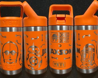 Droid Theme Kids 12 oz Yeti Jr Engraved Tumbler Personalized