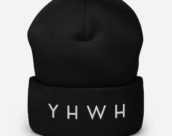 YHWH Cuffed Beanie