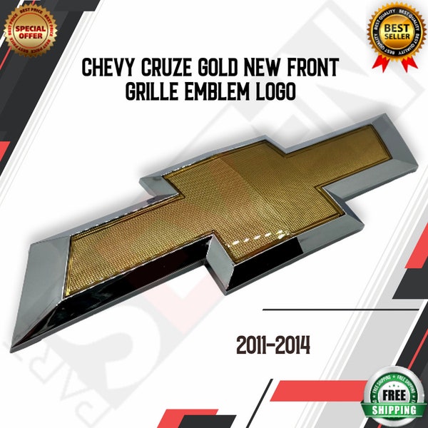Chevy Cruze 2011-2014 Gold New Front Grille Emblem logo