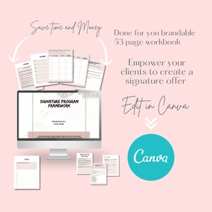 Signature Program | Course Framework | Lead Magnet | Coach Product | Workbook for Online Course | Lead Magnet