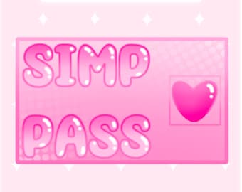 Twitch Simp Pass Emote | Streaming, Youtube, Twitch, Discord