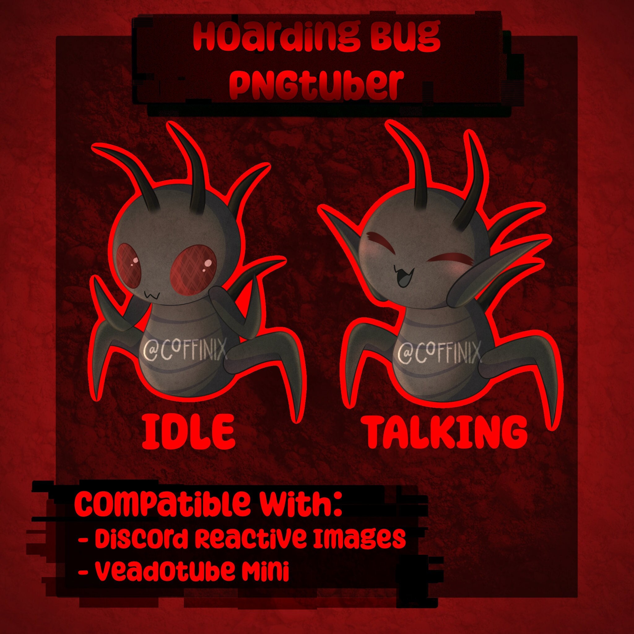 Hoarding Bug Pngtuber Lethal Company, Lootbug, Streaming, Streamlabs